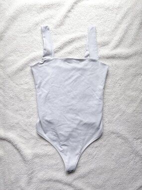 Abercrombie Soft A&F White Bodysuit Medium